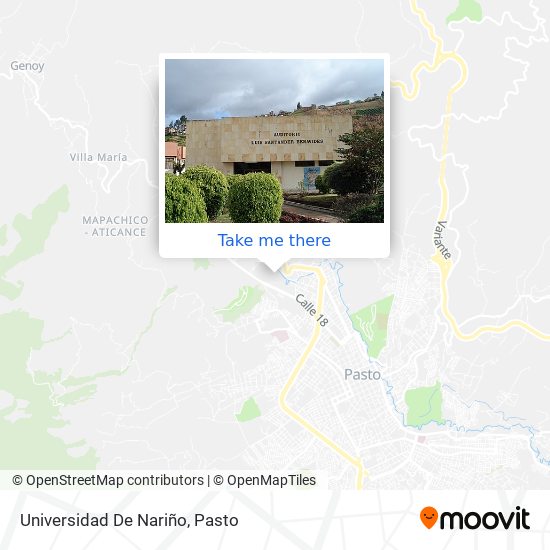 Universidad De Nariño map