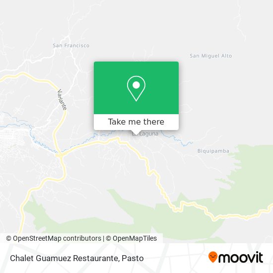 Chalet Guamuez Restaurante map
