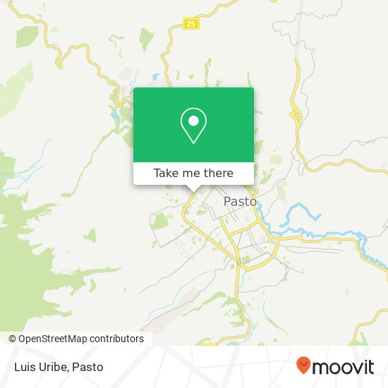 Mapa de Luis Uribe, Calle 11 Comuna 7, Pasto, 520001