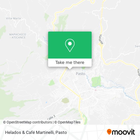 Helados & Café Martinelli map