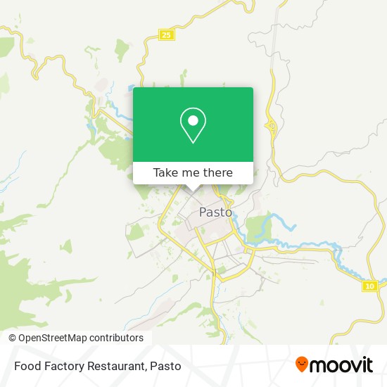 Mapa de Food Factory Restaurant