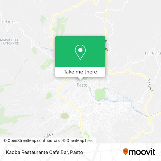 Mapa de Kaoba Restaurante Cafe Bar