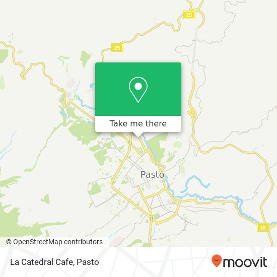 Mapa de La Catedral Cafe, 15 Carrera 37 19B Comuna 9, Pasto, 520002