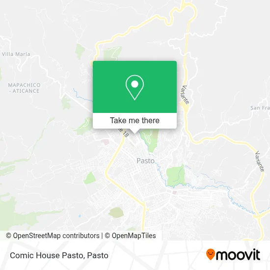 Comic House Pasto map