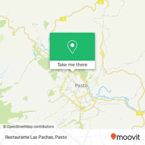 Mapa de Restaurante Las Pachas, Calle 18 Comuna 9, Pasto, 520002