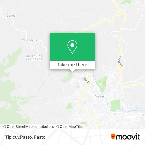 Tipicuy,Pasto map