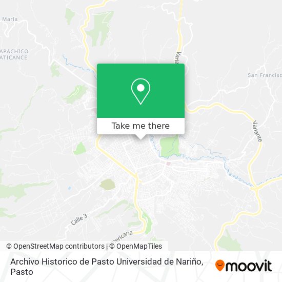 Mapa de Archivo Historico de Pasto Universidad de Nariño