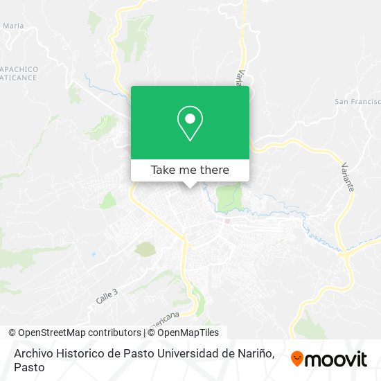 Archivo Historico de Pasto Universidad de Nariño map