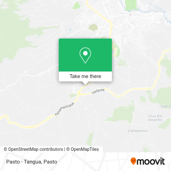 Pasto - Tangua map