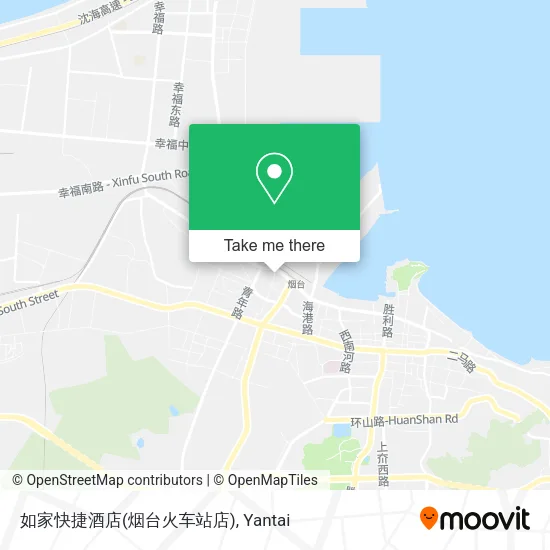 如家快捷酒店(烟台火车站店) map
