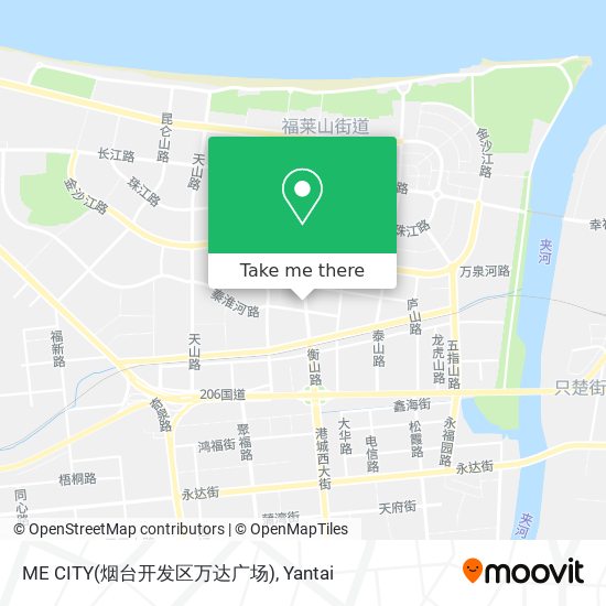 ME CITY(烟台开发区万达广场) map
