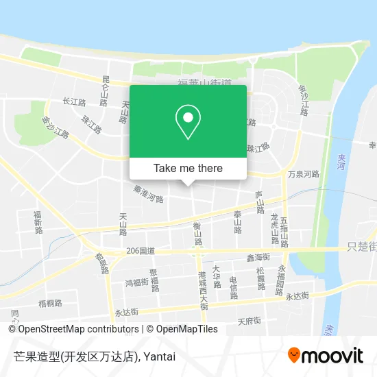 芒果造型(开发区万达店) map