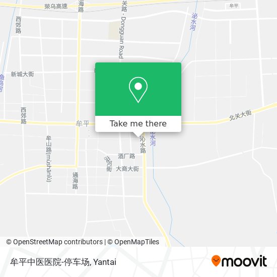 牟平中医医院-停车场 map