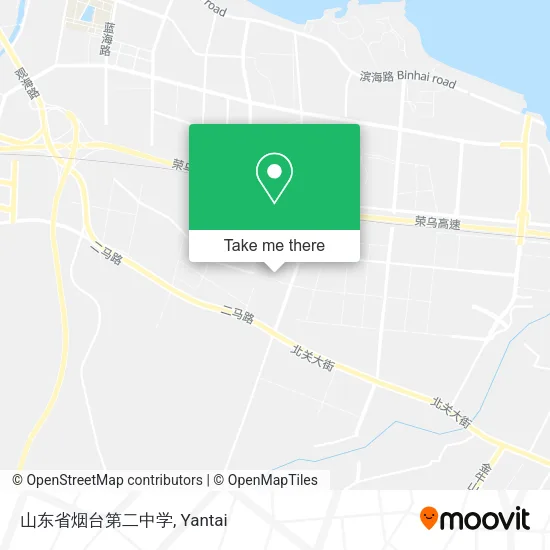 山东省烟台第二中学 map