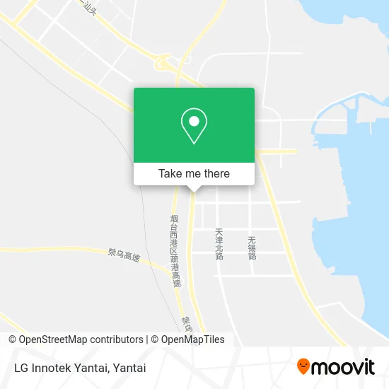 LG Innotek Yantai map