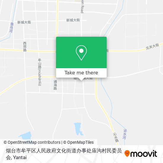 烟台市牟平区人民政府文化街道办事处庙沟村民委员会 map