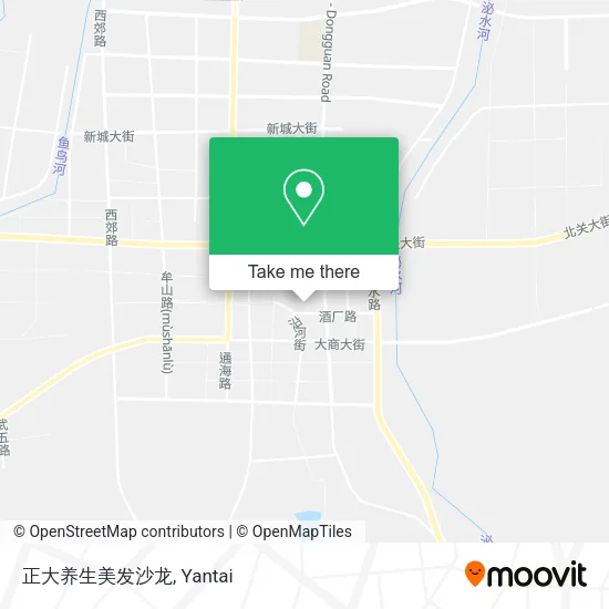 正大养生美发沙龙 map