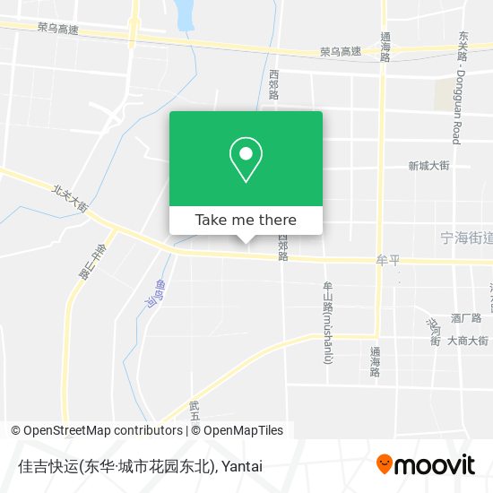 佳吉快运(东华·城市花园东北) map