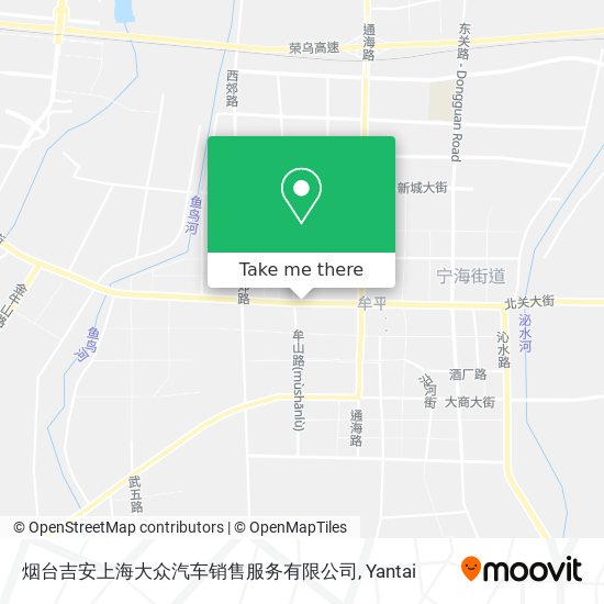 烟台吉安上海大众汽车销售服务有限公司 map
