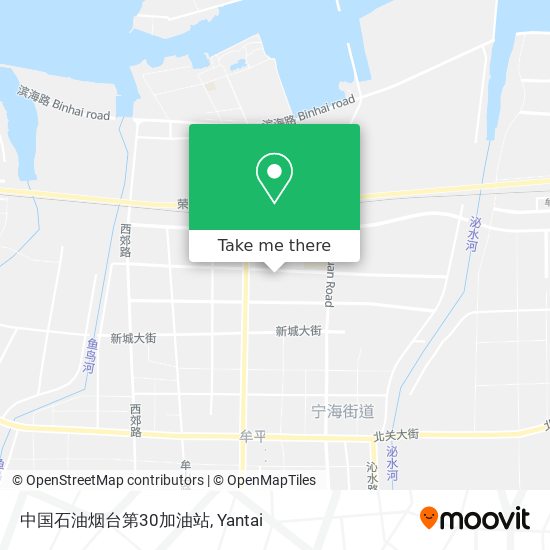 中国石油烟台第30加油站 map
