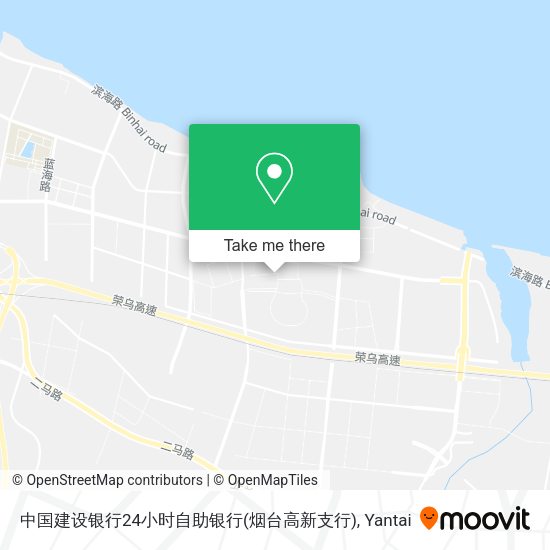中国建设银行24小时自助银行(烟台高新支行) map