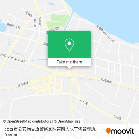 烟台市公安局交通警察支队第四大队车辆管理所 map