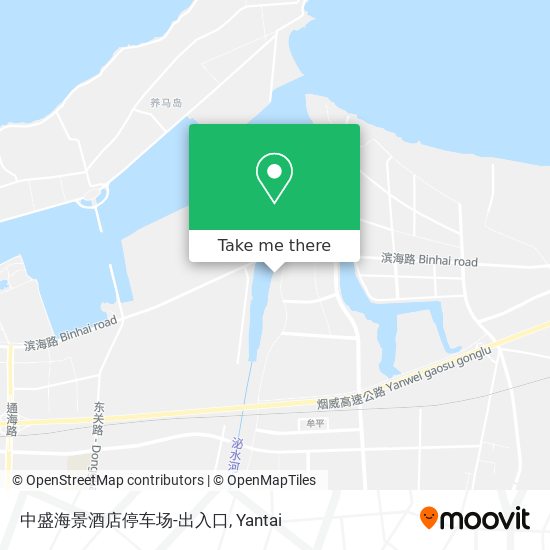 中盛海景酒店停车场-出入口 map