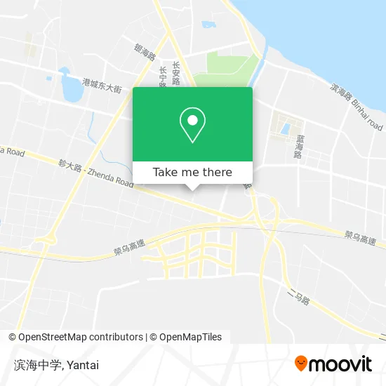 滨海中学 map
