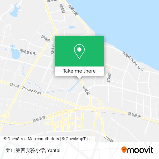 莱山第四实验小学 map