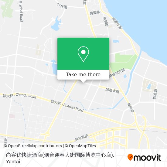 尚客优快捷酒店(烟台迎春大街国际博览中心店) map