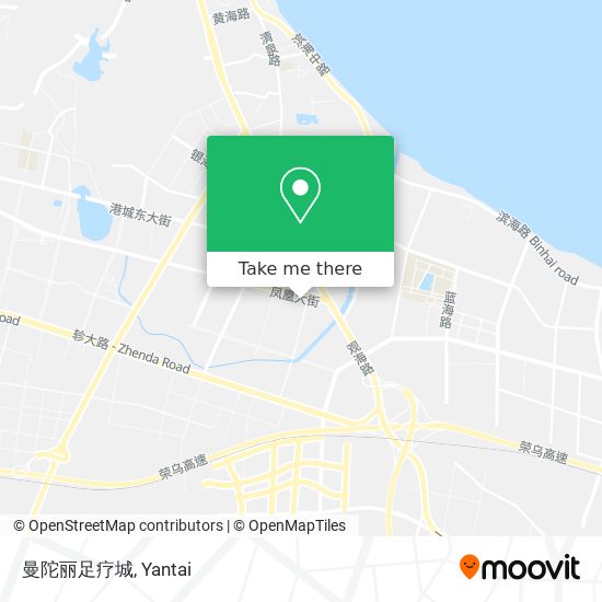 曼陀丽足疗城 map