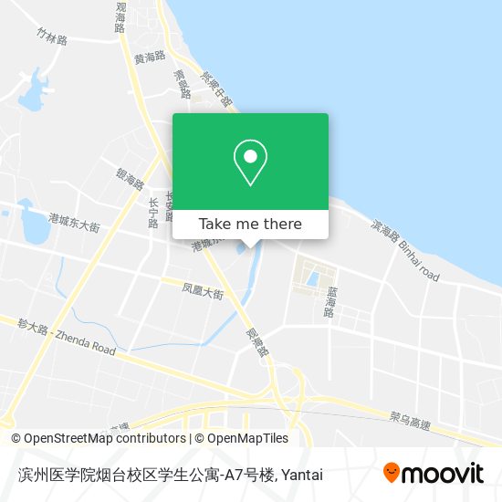 滨州医学院烟台校区学生公寓-A7号楼 map