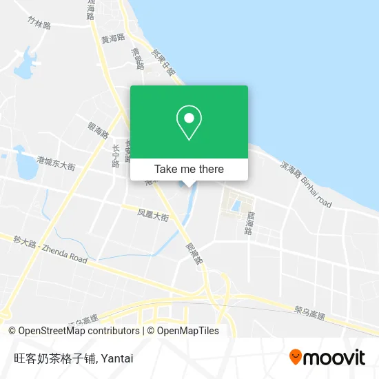 旺客奶茶格子铺 map