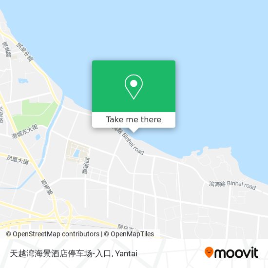 天越湾海景酒店停车场-入口 map