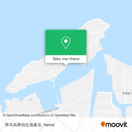 养马岛希伯仑渔家乐 map