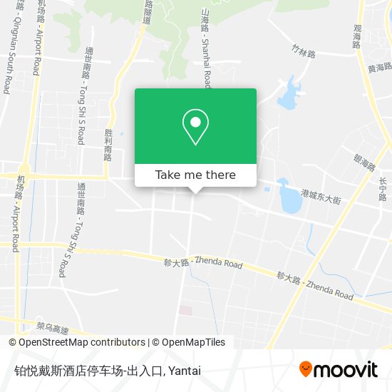 铂悦戴斯酒店停车场-出入口 map