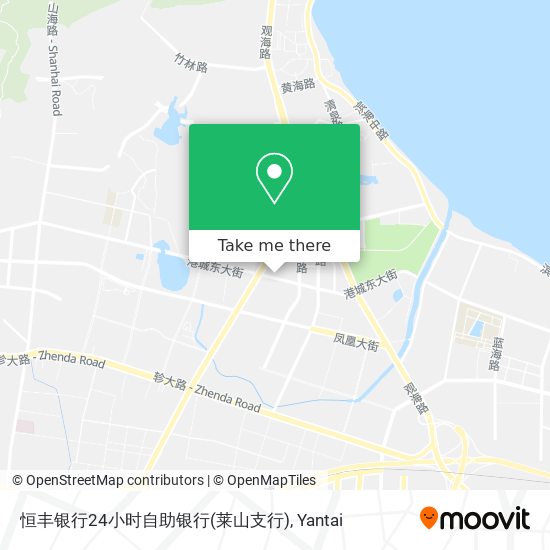 恒丰银行24小时自助银行(莱山支行) map