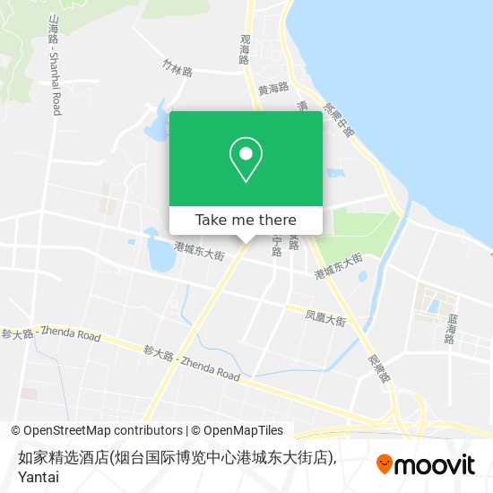 如家精选酒店(烟台国际博览中心港城东大街店) map