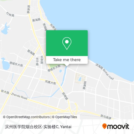 滨州医学院烟台校区-实验楼C map