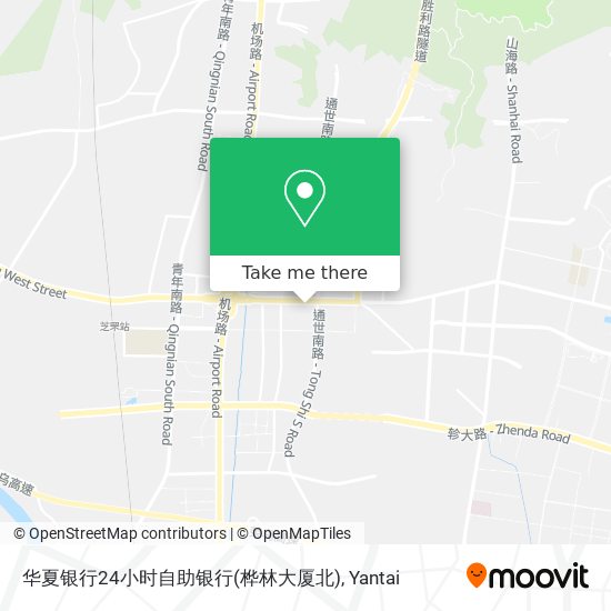 华夏银行24小时自助银行(桦林大厦北) map