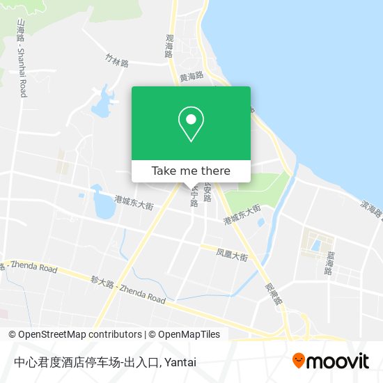 中心君度酒店停车场-出入口 map