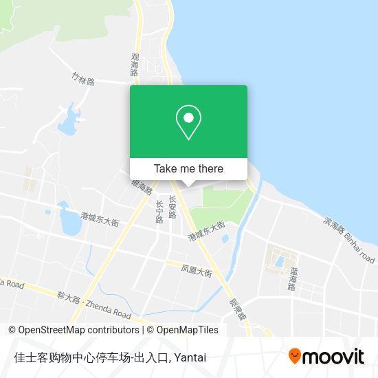 佳士客购物中心停车场-出入口 map