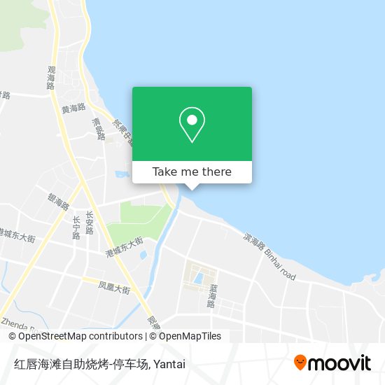 红唇海滩自助烧烤-停车场 map