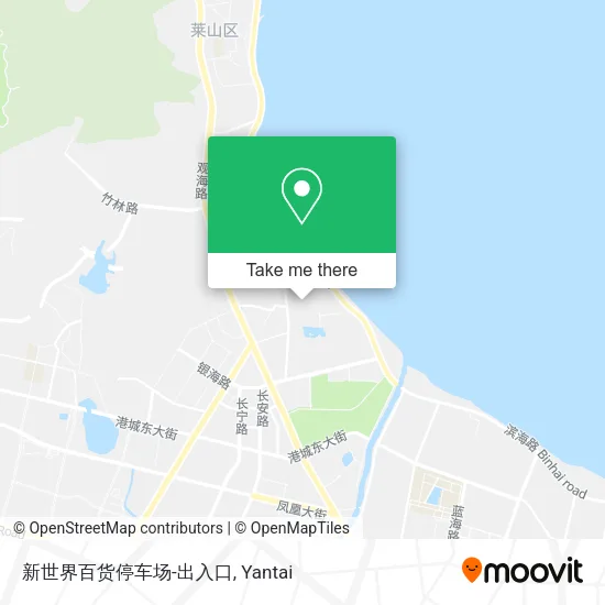 新世界百货停车场-出入口 map