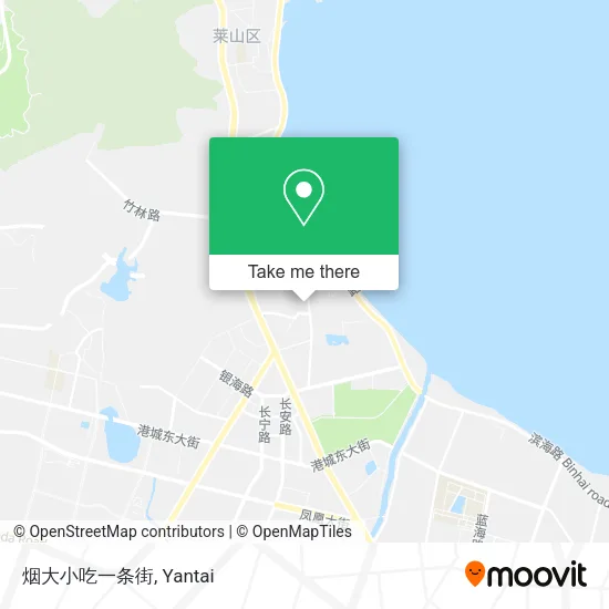 烟大小吃一条街 map