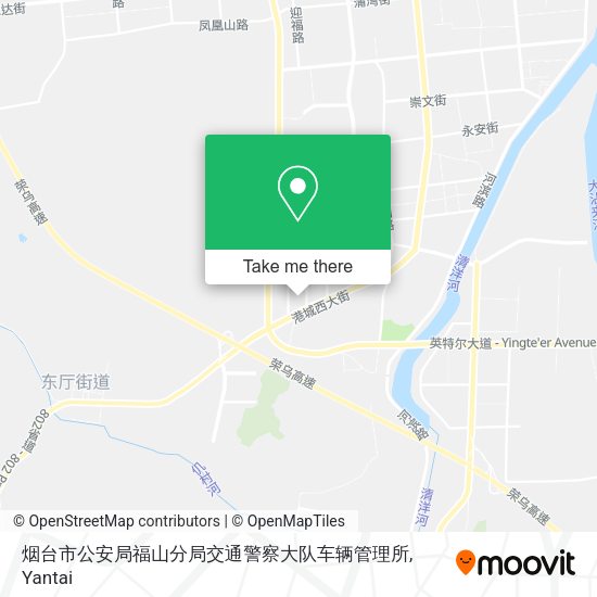 烟台市公安局福山分局交通警察大队车辆管理所 map