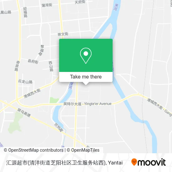 汇源超市(清洋街道芝阳社区卫生服务站西) map