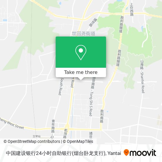 中国建设银行24小时自助银行(烟台卧龙支行) map