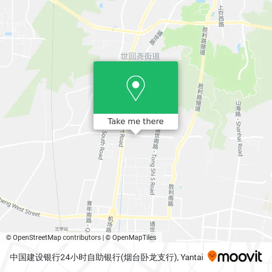 中国建设银行24小时自助银行(烟台卧龙支行) map