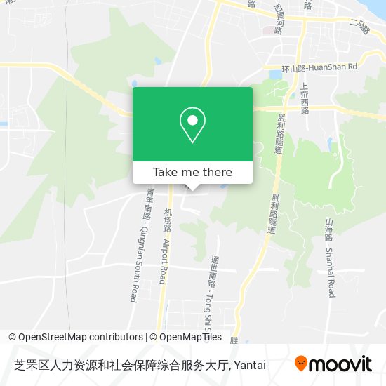 芝罘区人力资源和社会保障综合服务大厅 map